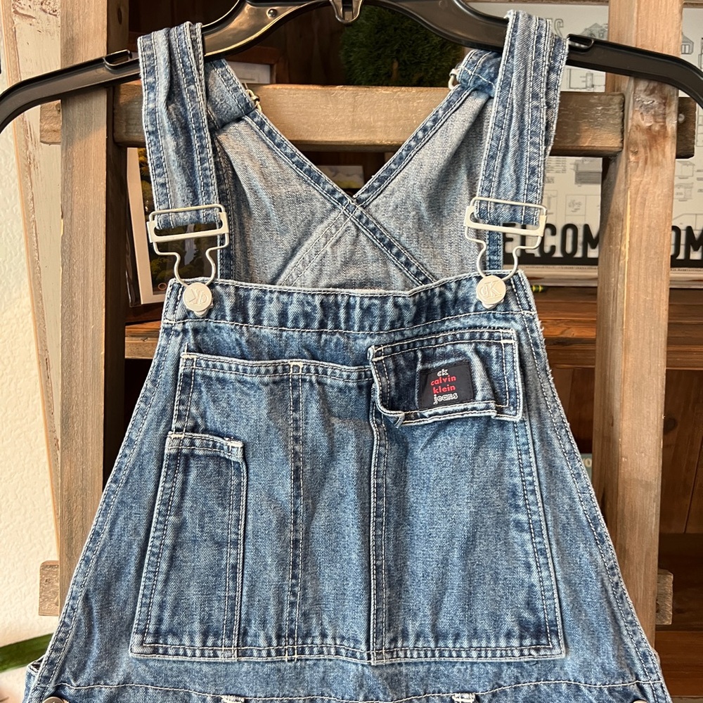 Vintage Calvin Klein CK jeans Y2K baggy overalls size small - Picture 2 of 15